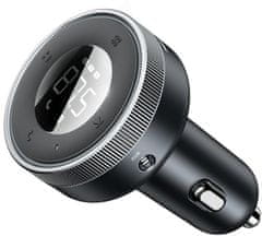 BASEUS Baseus Enjoy CCLH-01 3,4A 2x USB-A JACK 3,5MM BT 5.0 CAR CHARGER FM TRANSMITTER