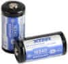 XTAR Akumulatorska baterija 16340 / R-CR123 3,7 V Xtar 650 mAh (1 kos) z zaščito