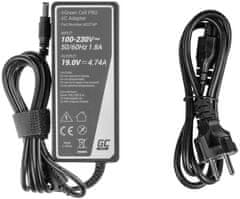 Green Cell ASUS TOSHIBA LAPTOP CHARGER Green Cell PRO AD27AP 19V 4.74A 90W 5.5mm/2.5mm