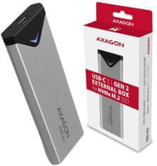 AXAGON Axagon EEM2-UG2 USB-C 3.2 Gen 2 M.2 NVMe M.2 ohišje za pogon