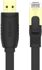 Unitek Unitek Y-SP02001B Konzolni kabel RJ-45 do USB-A 1,8 m