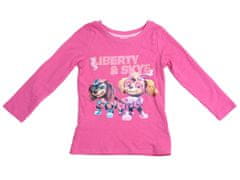 Ljubki dom Otroška majica z dolgimi rokavi 2 kom PAW PATROL roza/svetlo roza - različne velikosti Velikost: 110 - 116
