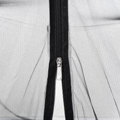 Vidaxl Komarnik mongolski z vrati 220 mreža črna 200x180x135 cm