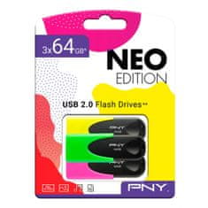 Miramarket Ključ USB PNY Črna Pisana 64 GB