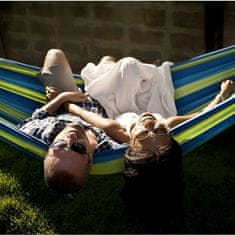 LIVEFY Hammock viseča mreža 260x150cm, modro/zelena