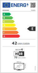 Hisense 43A6N 4K UHD televizor, Smart TV