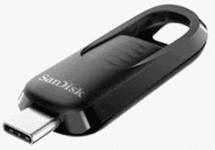 SanDisk Ultra Slider USB-C ključ, 128GB, 3.2 Gen1, 400 MB/s, črn (SDCZ480-128G-G46)