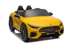 shumee Mercedes AMG SL63 akumulatorsko vozilo, rumeno pobarvano