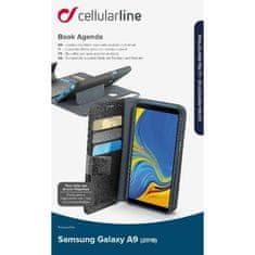 CellularLine preklopna torbica AGENDA, Galaxy A9 2018, črna