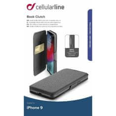 CellularLine preklopna torbica CLUTCH, iPhone XR, črna