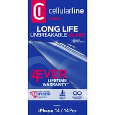 CellularLine zaščitno steklo LONGLIFE,Iphone 14/14 pro