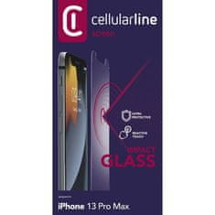 CellularLine zaščitno steklo GLASS, iPhone 13 Pro Max