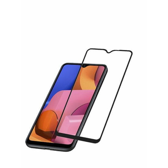 CellularLine  zaščitno steklo CAPSULE, Galaxy A20S, črno