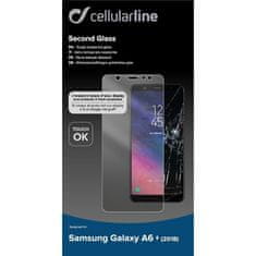 CellularLine zaščitno steklo GLASS, Galaxy A6+ 2018