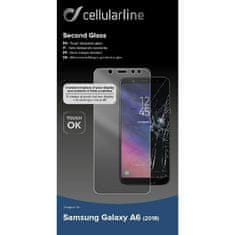 CellularLine zaščitno steklo GLASS, Galaxy A6 2018