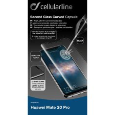 CellularLine zaščitno steklo CURVED, Huawei Mate 20 Pro, črno