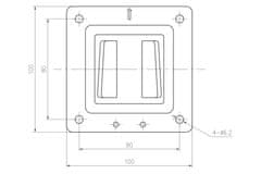 Digitus DA-90303-1 (32") fiksen stenski nosilec za monitor