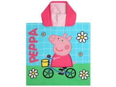 Peppa Pig Peppa Pig Otroška brisača, pončo s kapuco za deklice 55x110 cm OEKO-TEX 