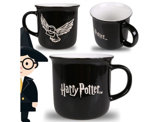 sarcia.eu Harry Potter Keramična skodelica, črna z belim notranjostjo 410 ml