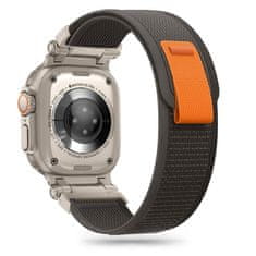 Tech-protect Nylon pašček za Apple Watch 42/44/45/49mm, black/orange