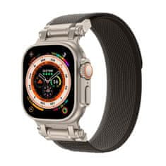 Tech-protect Nylon pašček za Apple Watch 42/44/45/49mm, black/orange