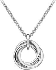 Hot Diamonds Srebrna ogrlica Trio DP543 (veriga, obesek)