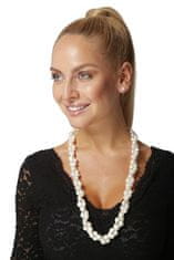 JwL Luxury Pearls Dolga ogrlica iz belih pristnih biserov JL0076