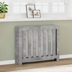 shumee Pokrov za radiator betonsko siv 104x20x82 cm inženirski les