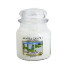 Yankee Candle Dišeča sveča Classic srednje Clean Cotton 411 g