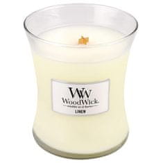 Woodwick Dišeča vaza za sveče posteljnina 275 g