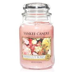 Yankee Candle Dišeče sveče velike Fresh rezano Roses 623 g