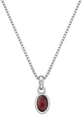 Hot Diamonds Srebrna ogrlica za rojstva januarja Birthstone DP754