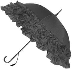 Blooming Brollies Damski avtomatski dežnik na palici GreyTriple Frill BCS3FGR