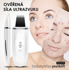 BeautyRelax Ultra zvočna lopatica Peel & Lift Premium bela BR-1530