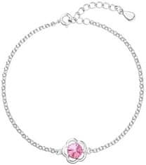 Evolution Group Srebrna zapestnica s Swarovski 33117.3 Rose