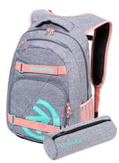 MEATFLY Nahrbtnik Exile 5 H- Heather Grey, Pink