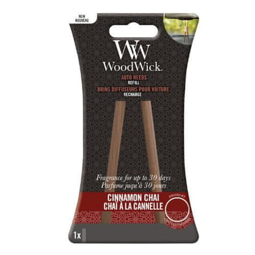 Woodwick Nadomestne kadilne palčke za Cinnamon Chai (Auto Reeds Refill)