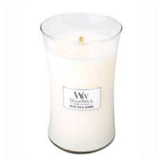 Woodwick Dišeča vaza za sveče, velik beli čaj in Jasmine 609,5 g