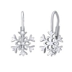 Silvego Srebrni uhani Snowflake SILVEGOB70566