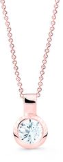 Cutie Jewellery Minimalističen obesek iz roza zlata Z8005-40-10-X-4