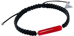 Lampglas Osupljiva partnerska zapestnica Shamballa Red Line z 24-karatnim zlatom v Lampglas Lampglas BSHX7