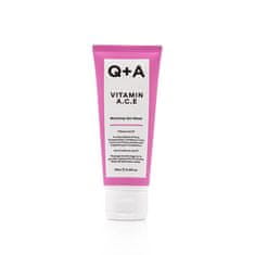 Q+A Antioksidativna maska z vitamini A, C, E (Warming Gel Mask) 75 ml