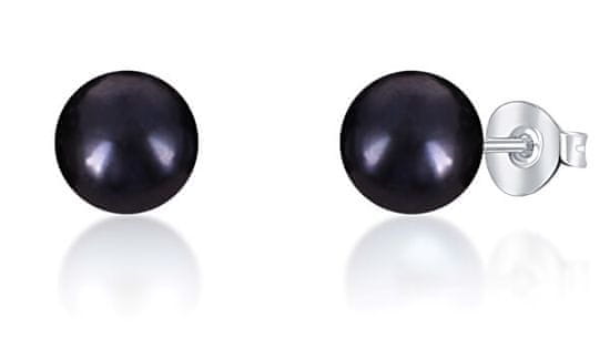 JwL Luxury Pearls Uhani na stud iz pravih črnih biserov JL0707