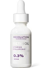 Revolution Skincare Pleť serum 0,3% Retinol z vitamini in Hyaluronic Acid 30 ml