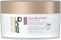 Schwarzkopf Prof. Lahka hranilna maska za fine in normalne blond lase All Blonde z ( Light Mask) 200 ml