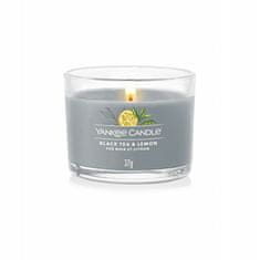 Yankee Candle Votivna sveča v kozarcu Black Tea & Lemon 37 g