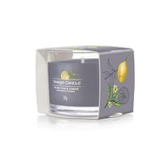 Yankee Candle Votivna sveča v kozarcu Black Tea & Lemon 37 g