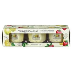 Yankee Candle Set votivnih sveč v kozarcu Iced Berry Limonade 3 x 37 g