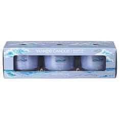 Yankee Candle Komplet votivnih sveč v steklu Ocean Air 3 x 37 g