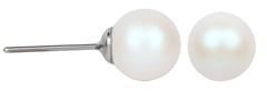 Levien Fini biserni uhani Pearl Pearlescent White